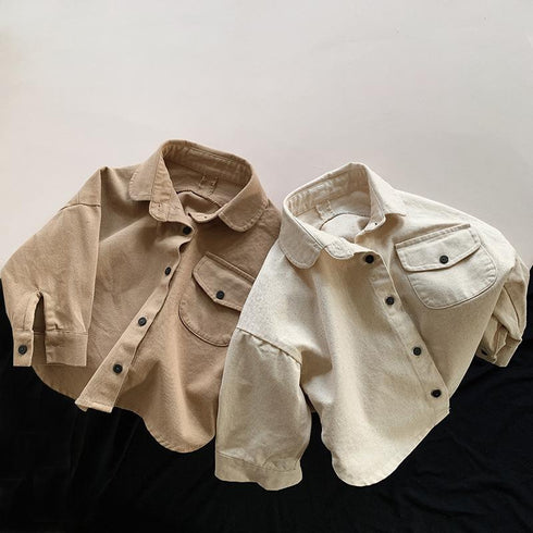 Spring Korean version of retro Joker foreign style shirt